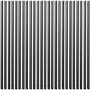 Deck Balusters, 36 Inch, Straight Flat Baluster, Black, Metal Deck Stairs Railing, 50 Pack Hollow Rectangle Deck Balusters for Deck Railing