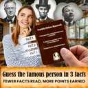 QUOKKA USA History & Personality Board Card Game - Istoria 500 Trivia Cards Double-Sided Deck - Fun Educational Trivia Games for Adults, Friends & Family Night - Ages 15+