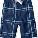 Kanu Surf Boys' Barracuda Quick Dry UPF 50+ Beach Swim Trunk (4T, Flex Navy)