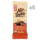 CLIF Nut Butter Bar - Chocolate Peanut Butter - Energy Snack Bars - Non-GMO - USDA Organic - Plant Based - Low Glycemic - 1.76 oz. (5 Pack)