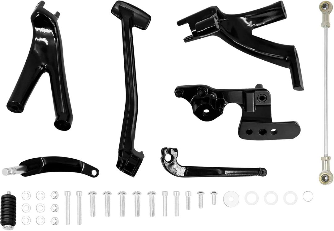 HDBUBALUS Forward Controls Complete Kit Levers Linkages Fit for Harley Softail Low Rider Street Bob FXBB FXLR FXLRS FXST 2018-2025