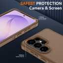 SunStory Compatible with Samsung Galaxy S26 Ultra Case with HD Screen Protector,3-Layer Heavy Duty Full-Body Cover,3 in 1 Hybrid Protective Case for Galaxy S26 Ultra 6.9", Coffee