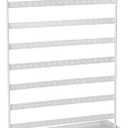 DII Home Traditions Z02012 Earring Organizing Wire Metal Jewelry Tower or Stand with Tray, 16.5" Tall, White