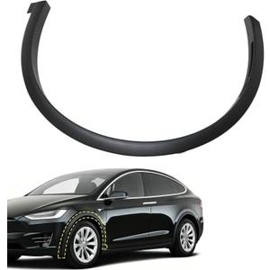 GXARTS Black Left Side Driver Front Fender Flare Arch Trim Compatible with Tesla Model X 2023 2024