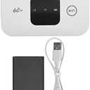 Portable Device, High Speed White Portable Small 4G Mobile Hotspot Router for Phone Laptop Desktop Tablet