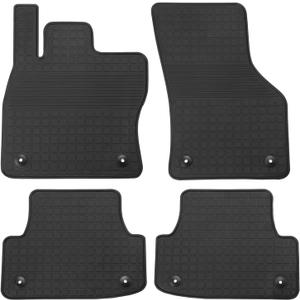 Car Floor Mat Rubber Custom Fit for Audi A3 / S3 2015-2020 / A3 Sportback E-TRON 2016-2019 / RS3 2017-2020 Full Black Auto Floor Liners All Weather Heavy Duty Odorless