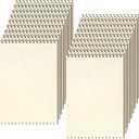 Minatee 50 Pcs Beginners Wooden Loom Notched Weaving Loom Basket Weaving Tools for Kids Adult Art Craft Activity Jewelry Motor Skills Crochet Knitting Sewing Teaching Educational, 6 x 9 in