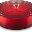 Le Creuset Enameled Cast Iron Signature Oval Dutch Oven, 8 qt., Cerise