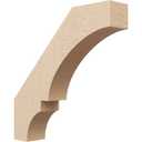 Timberthane Rough Cedar Faux Wood Balboa Knee Brace, 3"W x 18"D x 24"H, Primed