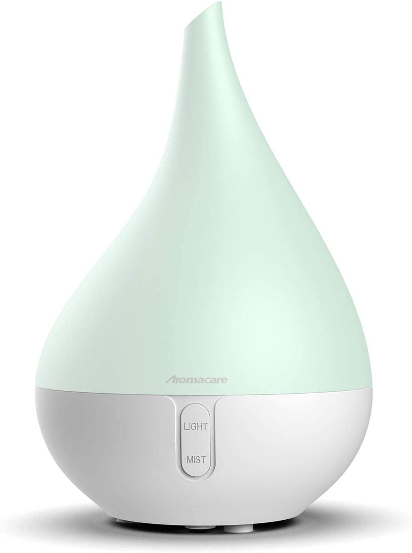 Aromacare, Aromatherapy Aroma Diffuser for Essential Oils, Cool Mist Humidifier for Home Bedroom, One Fill for 10Hours with Night Light 2 Mist Mode Waterless Auto-Off