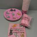 Sustainable Greetings Cat Birthday Party Supplies, Paper Plates, Napkins, Cups and Plastic Cutlery (Serves 24, 144 Pieces) - Cat Birthday Decorations - Kitten Party Decorations