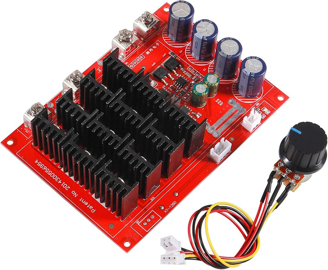 PWM DC Motor Speed Controller 10-50V 60A High Power HHO RC Driver Motor Controller PWM Controller Module 12V 24V 48V 3000W Extension Cord with Switch