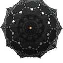 Handmade Black Lace Parasol Umbrella Wedding Bridal 30 Inch Adult Size