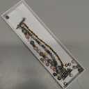 VISOOM Beaded Boho Bracelet Compatible for Apple Watch Band 40mm/38mm/41mm/42mm Series 11 10 9 8 7 SE Series 6/5/4 Women Fashion Cute Handmade Crystal Beads Stretchy Watch Strap for iWatch Bands 3/2/1 (Pink Zebra)