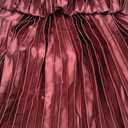 LASPIA Women's Pleated Dress Formal Adjustable Spaghetti Strap Maxi Solid Bridesmaid Evening Party Dresses Wine Red XL