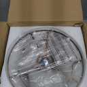 YYJLX Crystal Chandelier,Modern Semi Flush Mount Small Ceiling Light Oil Rubbed Bronze,Mini E26 Ceiling Lamp for Hallway Bedroom Bathroom Closet