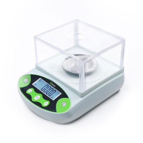 U.S. Solid 500gx0.001g Lab Analytical Balance 1mg Digital Precision Lab Scale Electronic Scientific Weighing Jewelry Scales w/Windshield