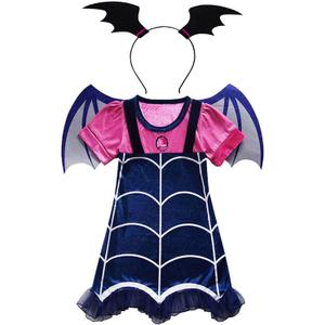 Kids Costume Dress up Clothes with Headband and Wings for Little Girls 3-7 Years (4-5T/120cm)