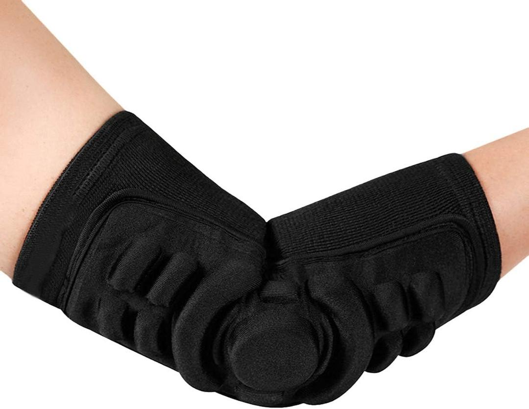 Sports Elbow Brace for Womeb Men Support Guards Breathable Compression Sleeve Protector Silicone Gel Elbow Pads Arm Support for Tendonitis Workouts Tennis Weightlifting Pain Relief Recovery, 1 PC