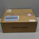 Garwarm 20" Caged Ceiling Fan With Light, Flush Mount Bladeless Fandelier With Remote, Small Low Profile for Bedroom, Kitchen, Dining Room, White Gold