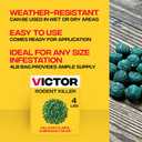Victor Rat Poisoning for Inside & Outdoor Use - Kills Rats, Mice, Meadow Voles, Mouse Poisoning for Indoor & Outside Areas, Ready-to-Use, Yellow, M925, 4 lbs