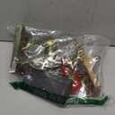 Set of 2 Reindeer & Sled Car Christmas Stocking Holders with Hooks for Fireplace Mantel Decor