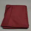 Biscaynebay Textured Fabric Christmas Round Tablecloths 70", Burgundy Water Resistant Folding Table Covers for Dining, Kitchen, Wedding, Parties Machine Washable