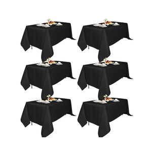 6 Pack 70x120-Inch Rect Black Tablecloths-Reusable Polyester Table Covers – Protect from Spills (Not Waterproof) – for Weddings, Banquets, Parties – Ships Folded, Wrinkles Likely, Steam Before Use
Amazon's Choice