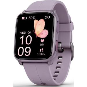 MorePro Fitness Tracker with 24/7 Heart Rate & Blood Pressure Monitor, Blood Oxygen & Sleep Tracker, Smart Watch with Step Calorie Counter, IP68 Waterproof Activity Tracker for Women Men Android iOS (Orchid Purple)