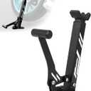 Motorcycle Front and Rear Wheel Stand Lift,Universal Portable Height Adjustable Jack Lift Stand for Most Wheels Maintenance