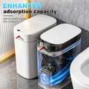 MOPUP Bathroom Trash Can,Includes 180 Drawstring Trash Bags.