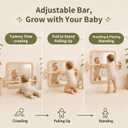 Montessori Mirror with Bar for Standing Practice, Early Development Toy