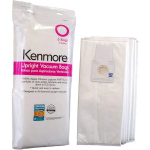 Kenmore 53294 6 Pack Type O HEPA Vacuum Bags for Upright Vacuums