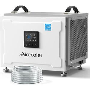 70 Pints Energy Star Commercial Dehumidifier with Pump, Portable Crawl Space Dehumidifiers for Basement and Home, Built-in Remote Control, Auto Defrost | Airecoler Stellar SP10