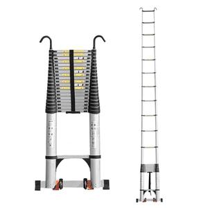JADDUO Telescoping Ladder,29.5 FT Extension Ladder,Aluminum Lightweight Telescopic Ladder with 2 Triangle Stabilizers, Telescoping Attic Ladders RV Ladders for Travel