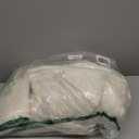 Queen Size Velvet Quilt Set, Ultra Soft 3 Pieces Bedding with 2 Pillow Shams, Lightweight All Seasons Reversible Coverlet Bedspread with Plaid Quilting, Cream White 90x96 Inches