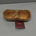 Lipper International Olive Wood Rustic Dish, 2 Sections