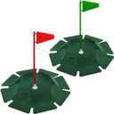 HOW TRUE 2 PCS All-Direction Golf Putting Cup Golf Practice Hole Cup Surface Flocking for Office Indoor Outdoor Practicing