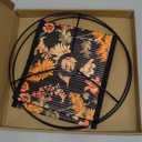 Crapyt E27 Round Decorative Shades Table Lamp, 11.81"7.87" Bamboo Shade Unique Lamp for Chandeliers, Floor Lamps