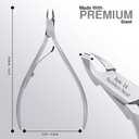 UM Supplies Cuticle Trimmer | Hangnail Remover | Extremely Sharp | Professional Cuticle Nippers | Stainless Steel | Cuticle clippers | Pedicure Manicure Tool (jaw 14) 5mm