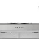 FIREGAS Under Cabinet Range Hood 30 inch with Brushless DC Motor, LED Light, 3 Speed Exhaust Fan, Reusable Aluminum Filters, Push Button,Stainless Steel Range Hood,with Charcoal Filter