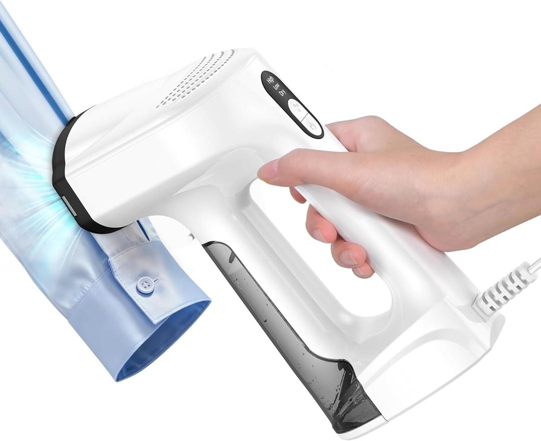 Sweepulire Vacuum Steamer for Clothes, 3500Pa Suction Handheld Clothes Steamer, 3 Modes, LED Display, Portable Travel Steamers for Clothes, Steaming & Ironing 2 In 1 (for 110-120V)