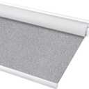 Sunoff Blackout Roller Shades Blinds Cordless for Windows Pull Down Room Darkening Door Blinds with Thermal Insulated Easy to Install for Living Room,Bedroom,Home,Office,Heather Grey 33.5" W x 72" H