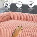 Wn's Day Luxurious Dog Couch Bed, Washable Calming Dog Couch Cover, Removable Couch Protector for Dogs, Waterproof Sofa Bed, Pet Bed Mats for Couch, Pet Couch Covers for Sofa(Pink, XXL)