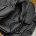 Fit Camry Seat Covers, Premium Leather Car Seat Covers for Toyota Camry 2012-2024 2025, Breathable,Waterproof, and Scratch-Resistant, Custom Fit with Lumbar Support (Full Set,Black)
