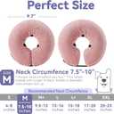 Loflaze Soft Inflatable Dog Cone Collar, Cat Size - Dog Neck Donut, E Collar Alternative for Recovery (Pink, M)