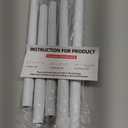 White Shower Curtain Rod Tension 30 to 80 Inch,1 Inch Diameter Adjustable Tension Curtain Rod No Drilling,Shower Rods for Bathroom,No Rust
