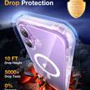 Diaclara Magnetic Designed for iPhone 17 Case 6.3 Inch Full Body Bumper,[Compatible with MagSafe] Military Drop Proof Cover with Built-in Touch Sensitive Anti-Scratch Screen Protector Clear