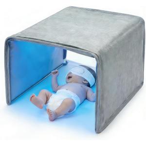 Newborn Jaundice Blue Light Therapy Blanket, Portable Bilirubin Biliblanket with 144 LED Lights, Three-Side Cover, No Installation Required