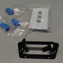 iwillink 10Gbps Ethernet Wall Plate CAT6A, 3-Port Keystone Wall Plate and Jack Outlet, RJ45 Wall Plates with Single Gang Low Voltage Mounting Bracket - 1 Pack, Blue
